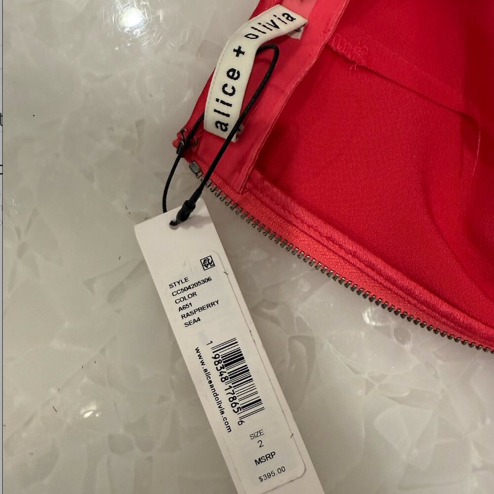 Alice + Olivia  Rosa Asymmetric Slip Skirt - Picture 8 of 8